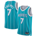 C.Hornets #7 Kon Knueppel jerseys Teal Icon Edition Swingman Jersey Ddoa Stitched jerseys