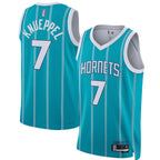 C.Hornets #7 Kon Knueppel jerseys Teal Icon Edition Swingman Jersey Ddoa Stitched jerseys