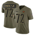 W.Commanders #72 Josh Conerly Jr. Player Olive 2025 Salute To Service Limited Home Game Ddoa Stitched Jerseys
