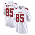 SF.49ers #85 George Kittle Player White Fashion Home Game Ddoa Stitched Jerseys