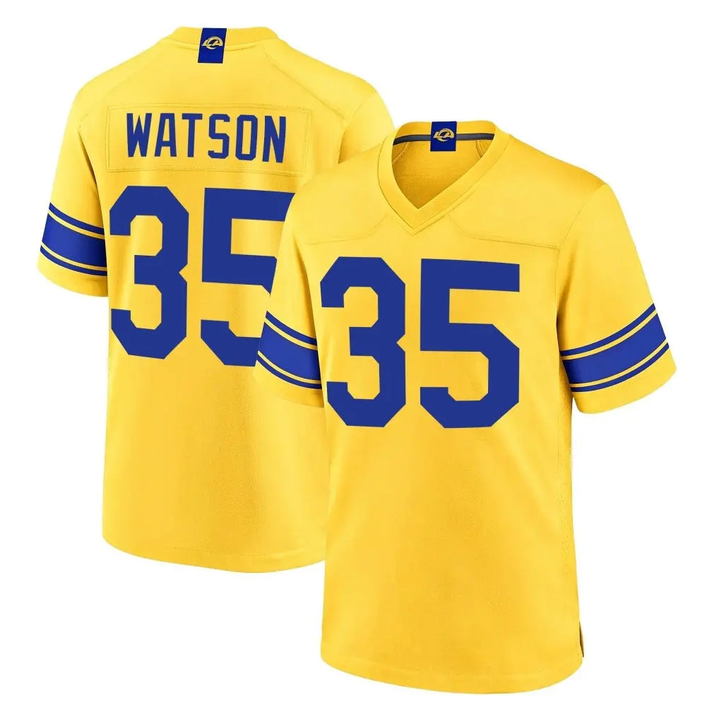 LA.Rams #35 Jaylen Watson Player Gold Classic Sol Home Game Ddoa Stitched Jerseys