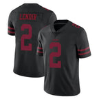 SF.49ers #2 Deommodore Lenoir Player Black Alternate Limited Vapor Untouchable Home Game Ddoa Stitched Jerseys