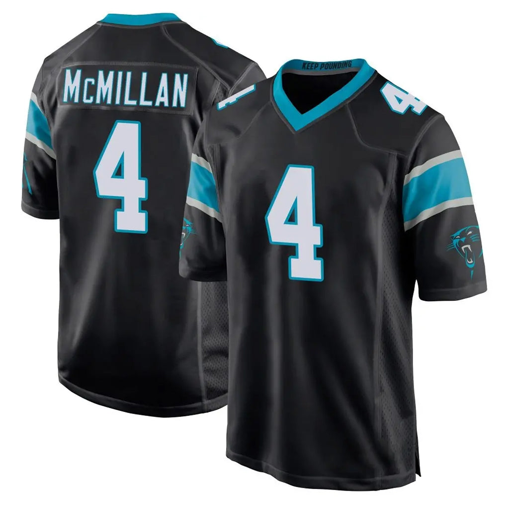 C.Panthers #4 Tetairoa McMillan Player Black Game Ddoa Stitched Jerseys