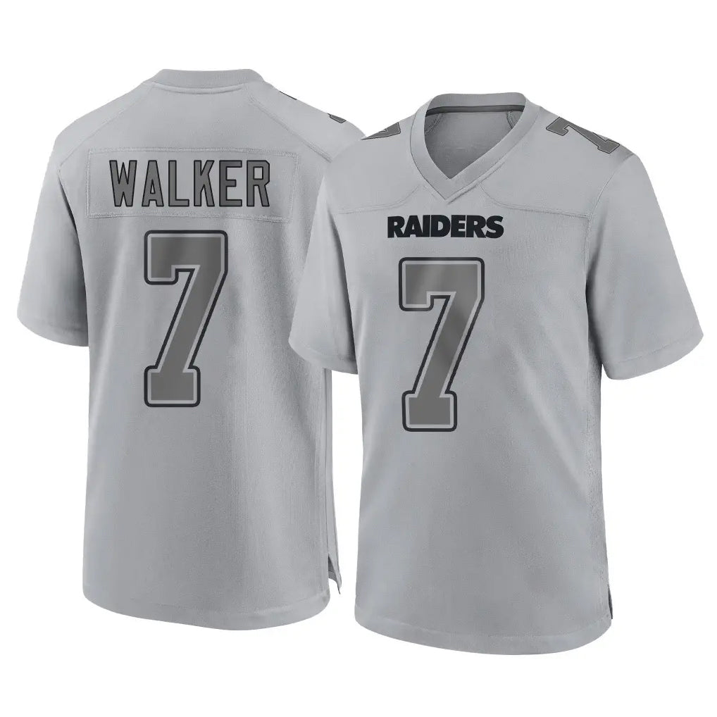 LV.Raiders #7 Quay Walker Player Gray Atmosphere Fashion Limited Game Ddoa Stitched Jerseys