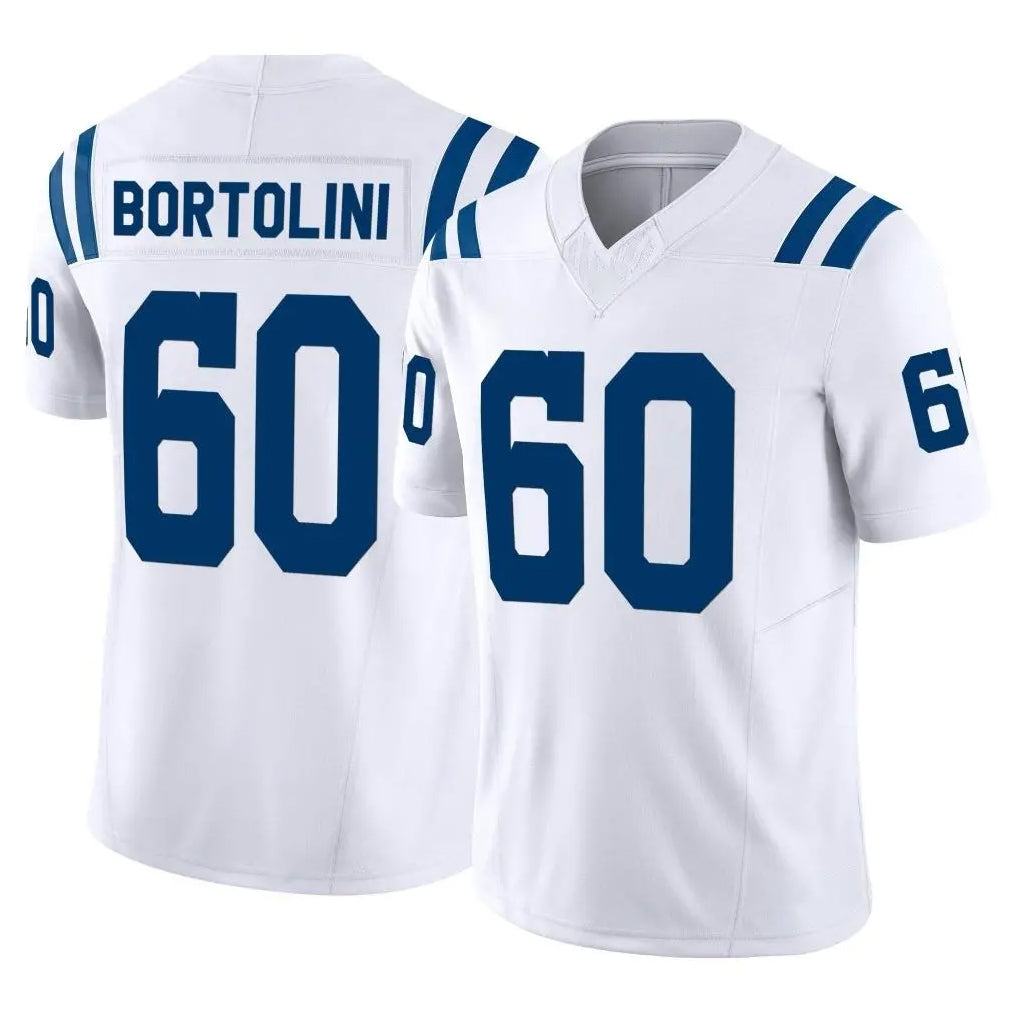 IN.Colts #60 Tanor Bortolini Player White Limited Vapor F.U.S.E. Home Game Ddoa Stitched Jerseys