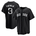 B.Red Sox #3 Ceddanne Rafaela Player Black Home Game Ddoa Stitched Jerseys