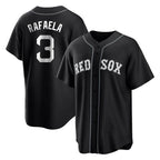 B.Red Sox #3 Ceddanne Rafaela Player Black Home Game Ddoa Stitched Jerseys