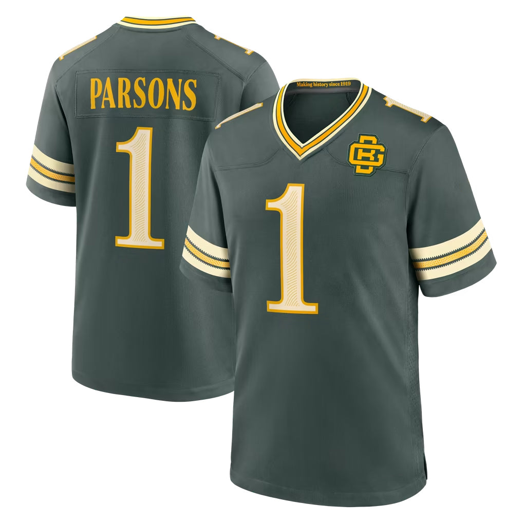GB.Packers #1 Micah Parsons Player Green 2026 Rivalries Collection Home Game Ddoa Stitched Jerseys