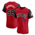 C.White Sox #58 Seranthony Dom¨ªnguez Player Red City Connect Limited Elite Home Ddoa Stitched Jerseys
