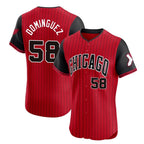 C.White Sox #58 Seranthony Dom¨ªnguez Player Red City Connect Limited Elite Home Ddoa Stitched Jerseys