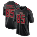 SF.49ers #85 George Kittle Player Black Fashion Home Game Ddoa Stitched Jerseys