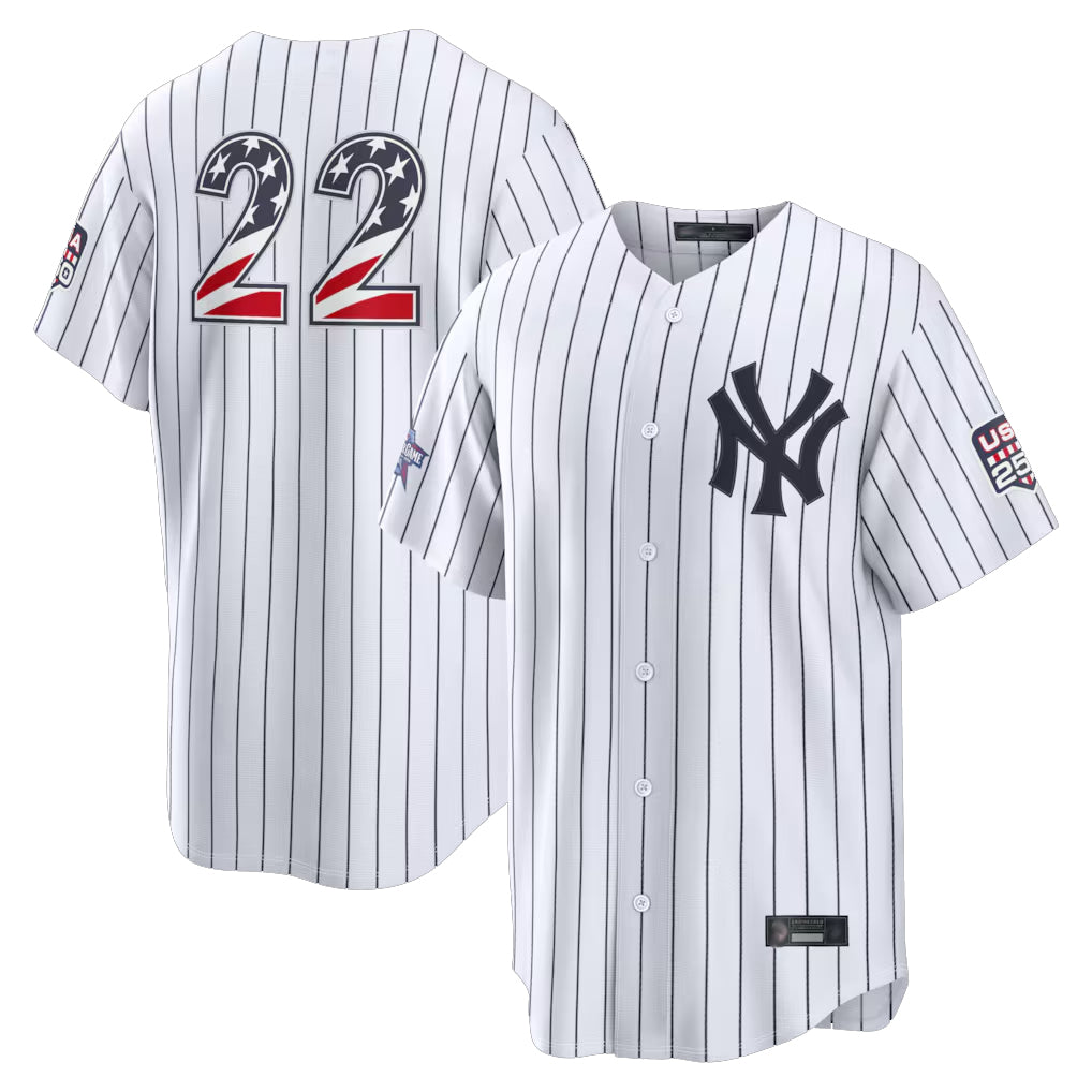 NY.Yankees #22 Ben Rice Player White 2026 All-Star Edition Stars & Stripes Home Game Ddoa250Ys Stitched Jerseys