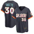 S.Diego Padres #30 Gavin Sheets Player Obsidian 2026 City Connect Home Limited T-shirt Ddoa Stitched Jerseys