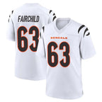 C.Bengals #63 Dylan Fairchild Player White Home Game Ddoa Stitched Jerseys