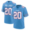 T.Titans #20 Tony Pollard Player Light Blue 2026 Game Home Ddoa Stitched Jerseys