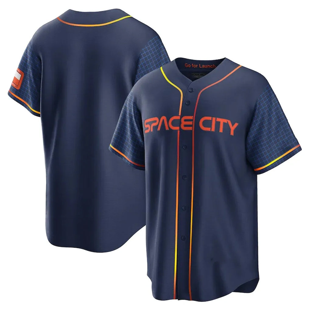 H.Astros ## Astros Blank Player Navy City Connect Home Game Ddoa Stitched Jerseys