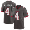 TB.Buccaneers #4 Chase McLaughlin Player Pewter Alternate Home Game Ddoa Stitched Jerseys