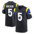 LA.Rams #5 Kamren Kinchens Player Black Midnight Rivalries Collection Home Game Ddoa Stitched Jerseys