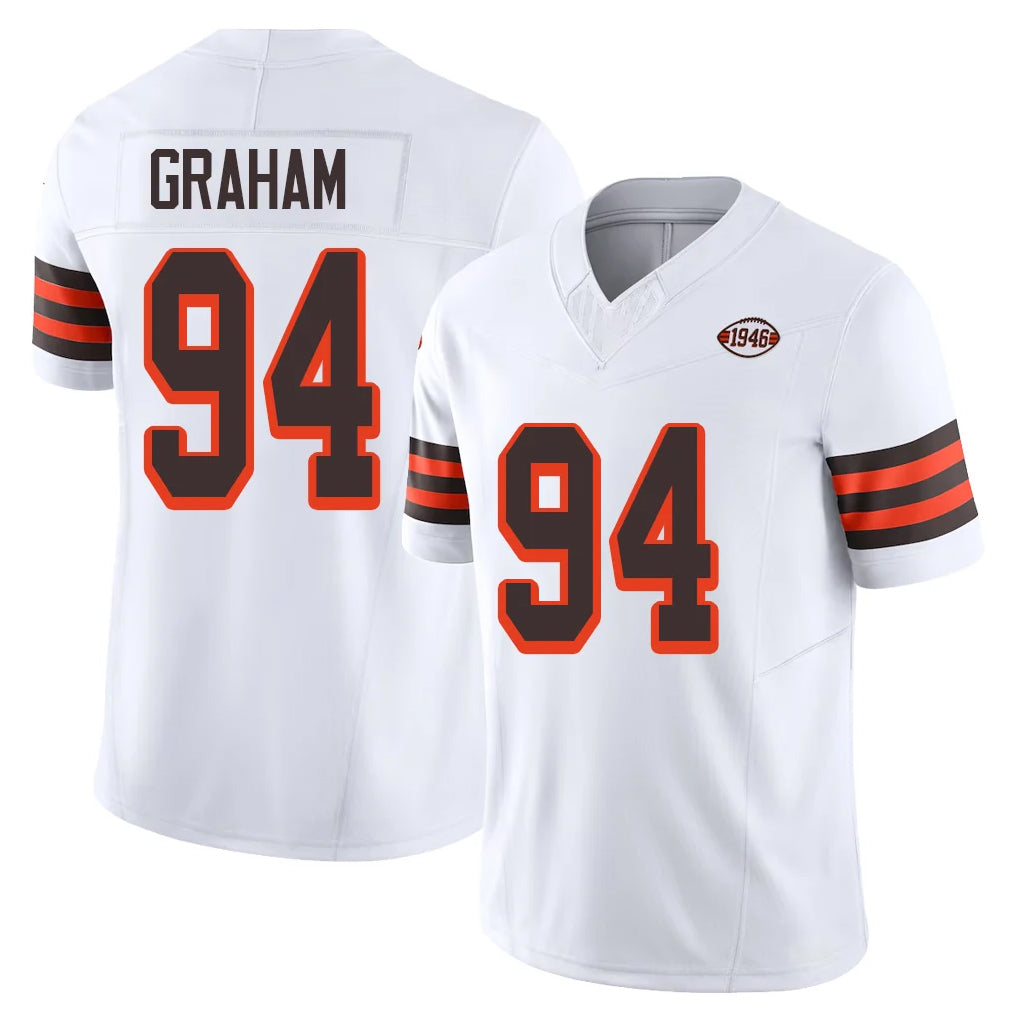 C.Browns #94 Mason Graham Player White Limited Vapor F.U.S.E. Alternate Game Ddoa Stitched Jerseys