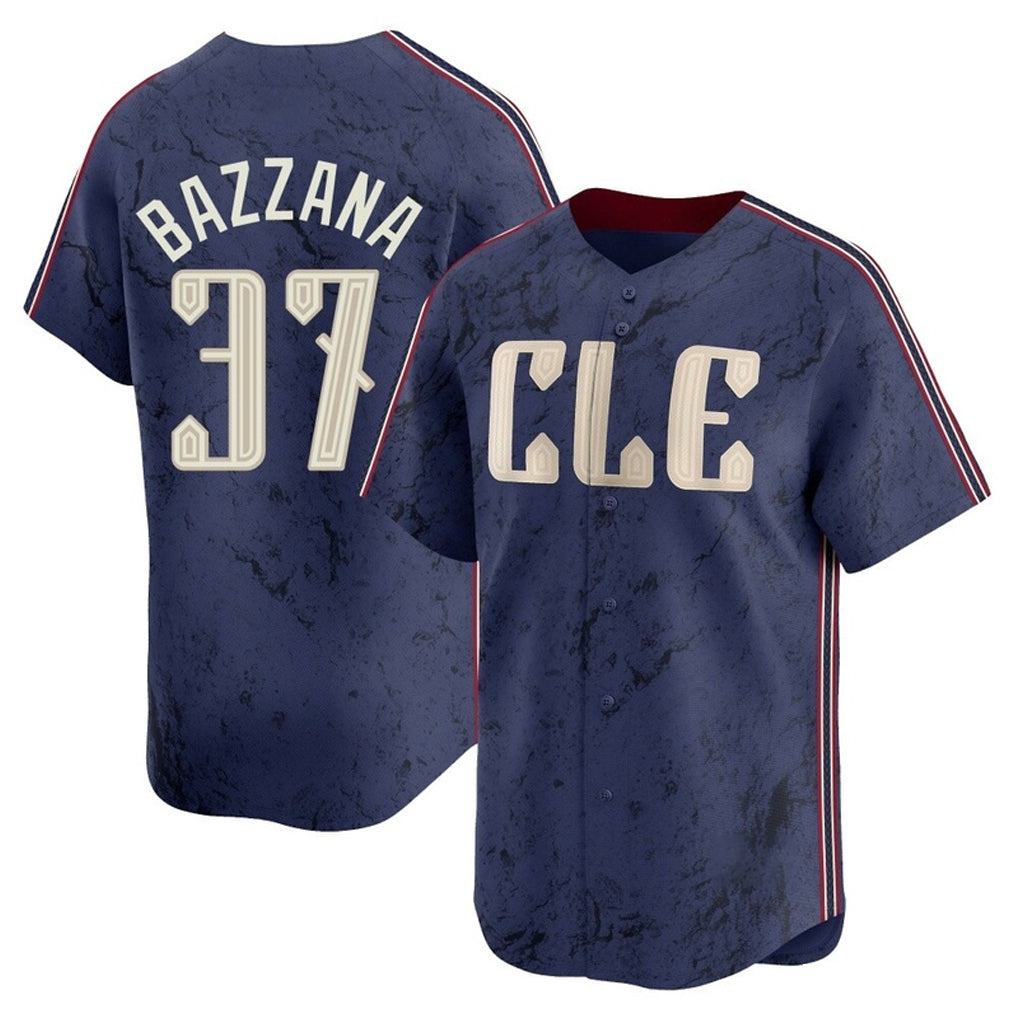 C.Guardians #37 Travis Bazzana Player Navy City Connect Limited Home Ddoa Stitched Jerseys