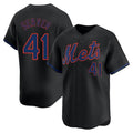 NY.Mets #41 Tom Seaver Player Black Alternate Home Limited Ddoa Stitched Jerseys