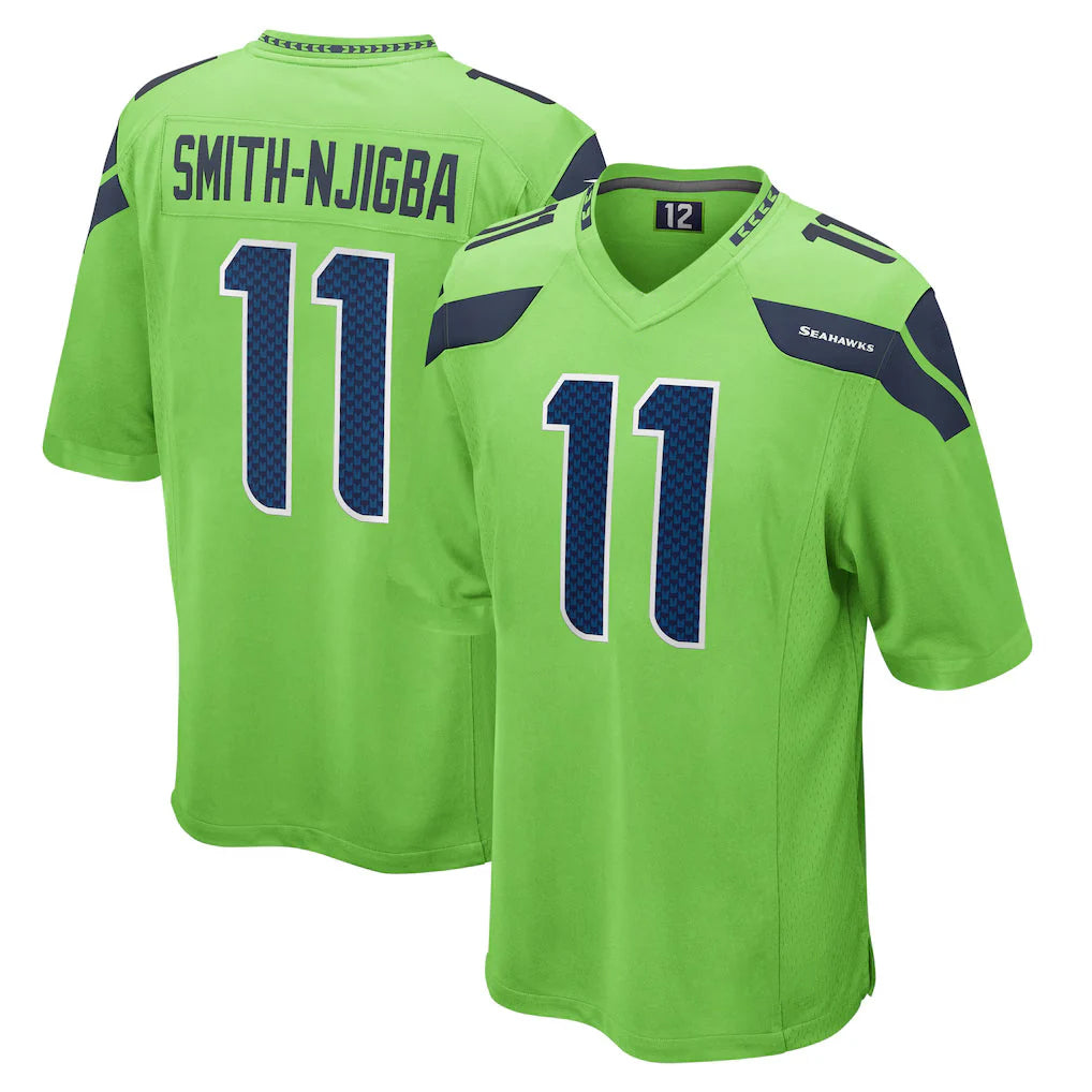 S.Seahawks #11 Jaxon Smith-Njigba Player Green Home Game Ddoa Stitched Jerseys