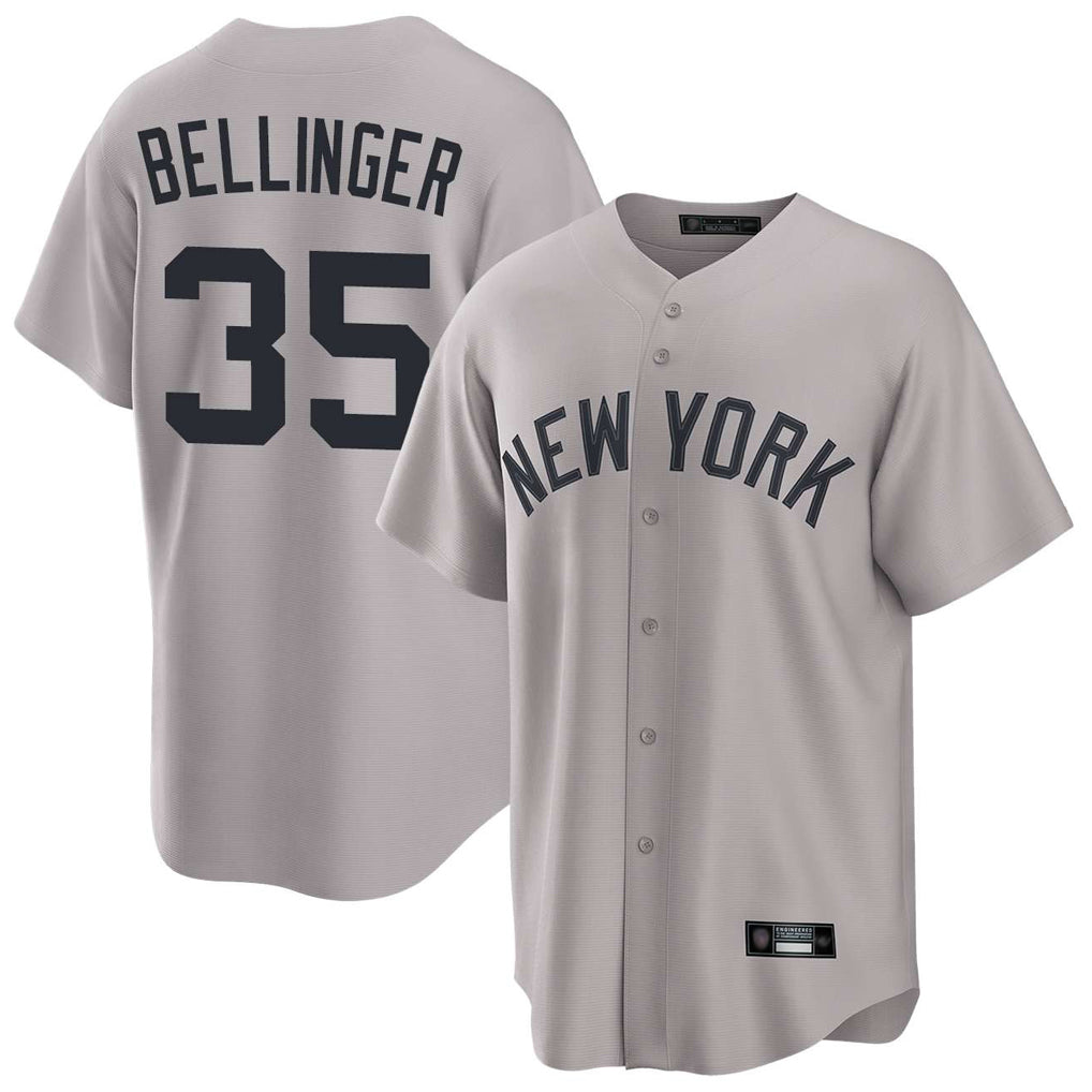 NY.Yankees #35 Cody Bellinger Player Gray Game Home Ddoa Stitched Jerseys