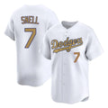 LA.Dodgers #7 Blake Snell Player Gold Collection Limited Home Ddoa Stitched Jerseys