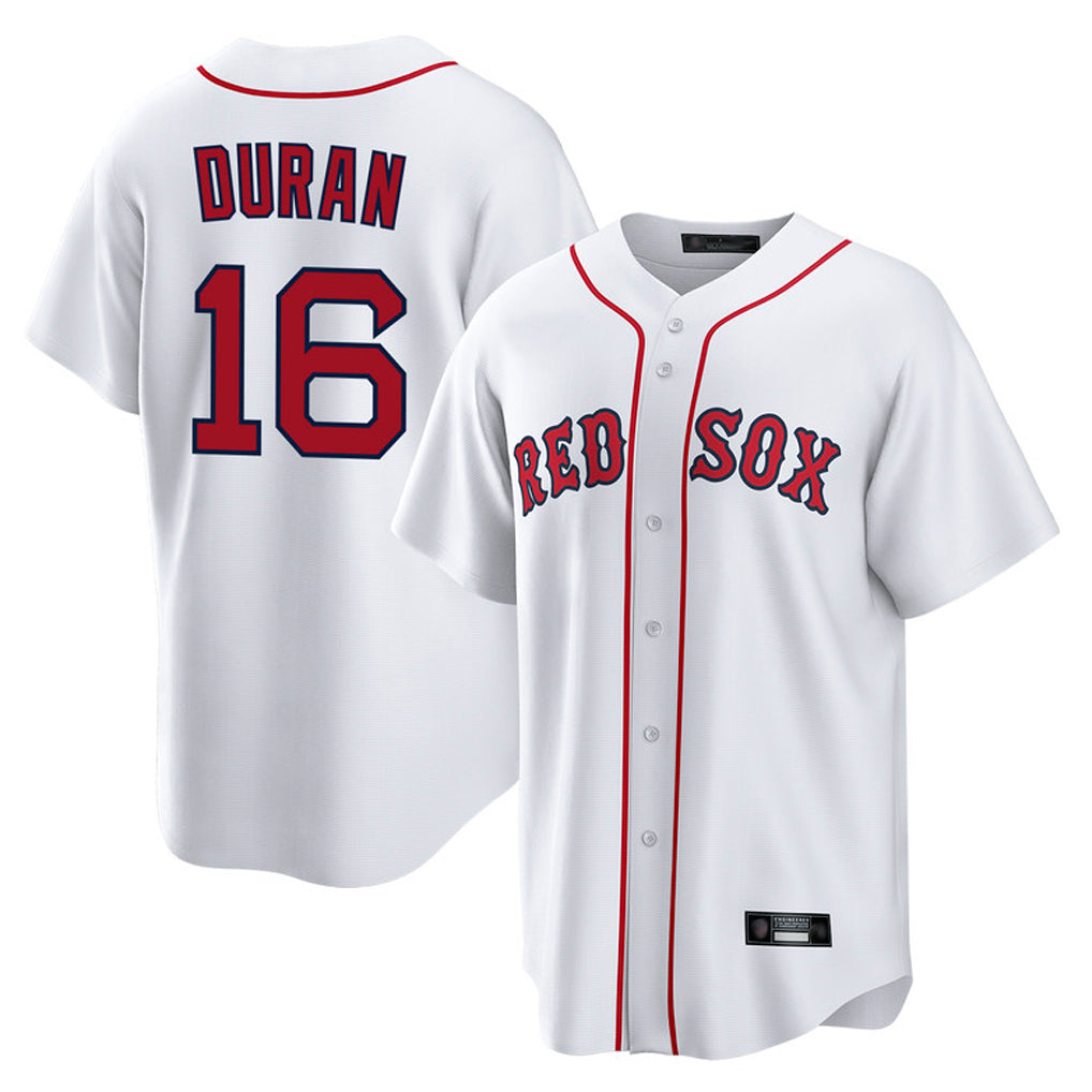 B.Red Sox #16 Jarren Duran Player White Home Game Ddoa Stitched Jerseys