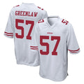 SF.49ers #57 Dre Greenlaw Player White Home Game Ddoa Stitched Jerseys