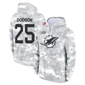 M.Dolphins #25 Tyrel Dodson Player Arctic Camo Salute to Service Hoodies Limited Game Ddoa Stitched Jerseys
