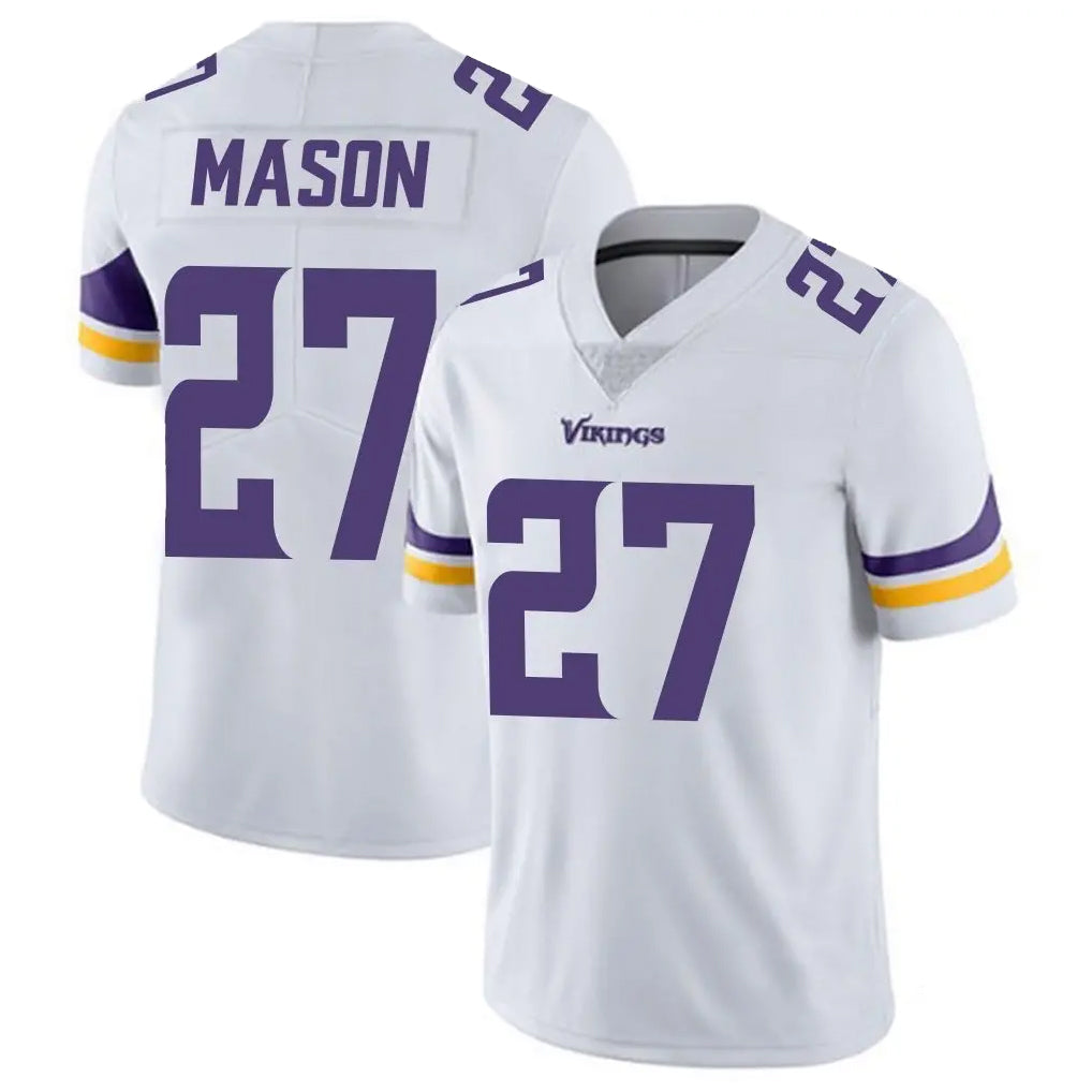 M.Vikings #27 Jordan Mason Player White Limited Vapor Untouchable Home Game Ddoa Stitched Jerseys