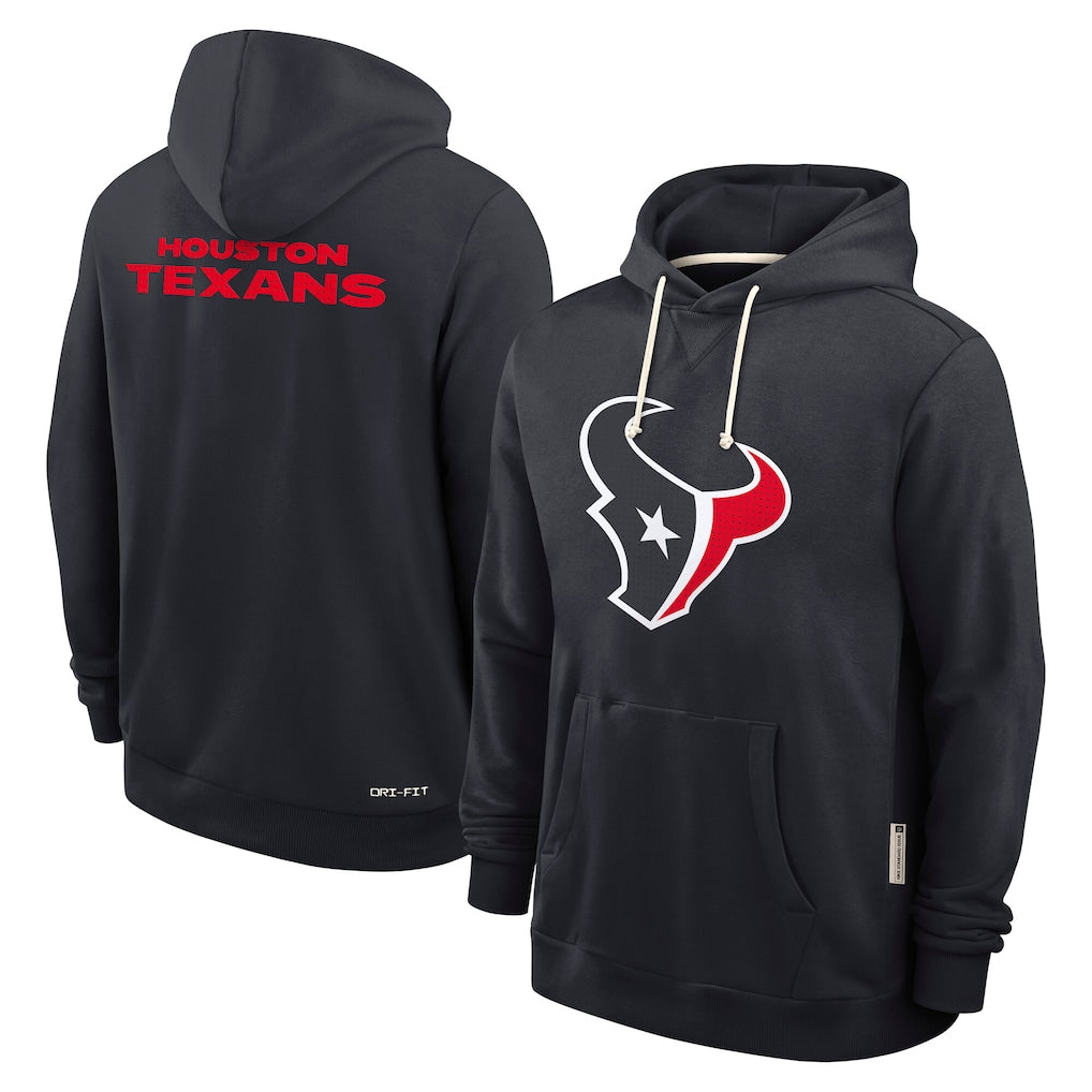 H.Texans ## Texans Blank Player Navy Sideline Standard Home Dri-FIT Hoodie Ddoa Stitched Jerseys