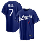 LA.Dodgers #7 Blake Snell Player Royal Game Home Ddoa Stitched Jerseys