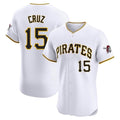 P.Pirates #15 Oneil Cruz Player White Home Limited Elite Ddoa Stitched Jerseys