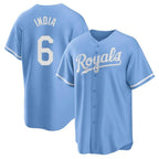 KC.Royals #6 Jonathan India Player Light Blue Home Game Ddoa Stitched Jerseys