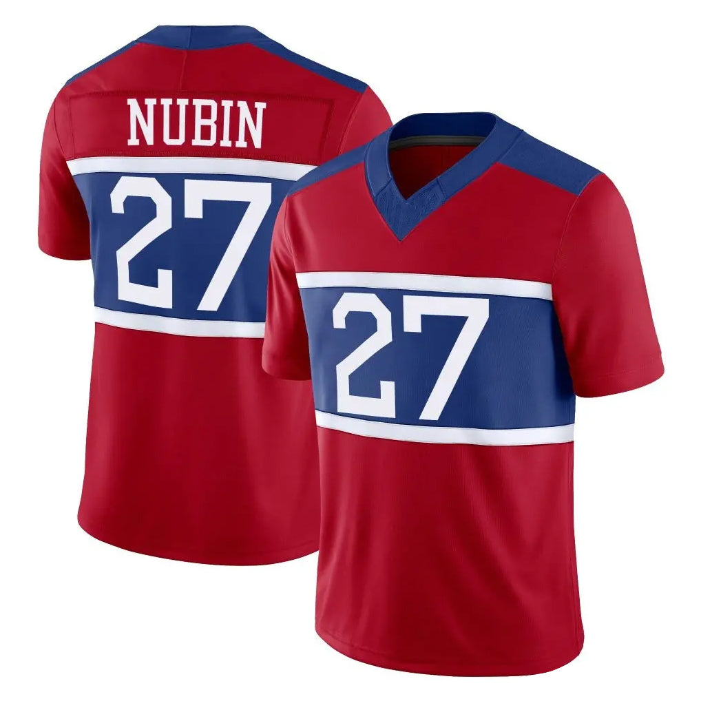 NY.Giants #27 Tyler Nubin Player Red Century Vapor F.U.S.E. Home Game Ddoa Stitched Jerseys