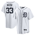 D.Tigers #33 Colt Keith Player White Home Game Ddoa Stitched Jerseys