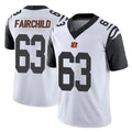 C.Bengals #63 Dylan Fairchild Player White Color Rush Vapor Untouchable Limted Home Game Ddoa Stitched Jerseys