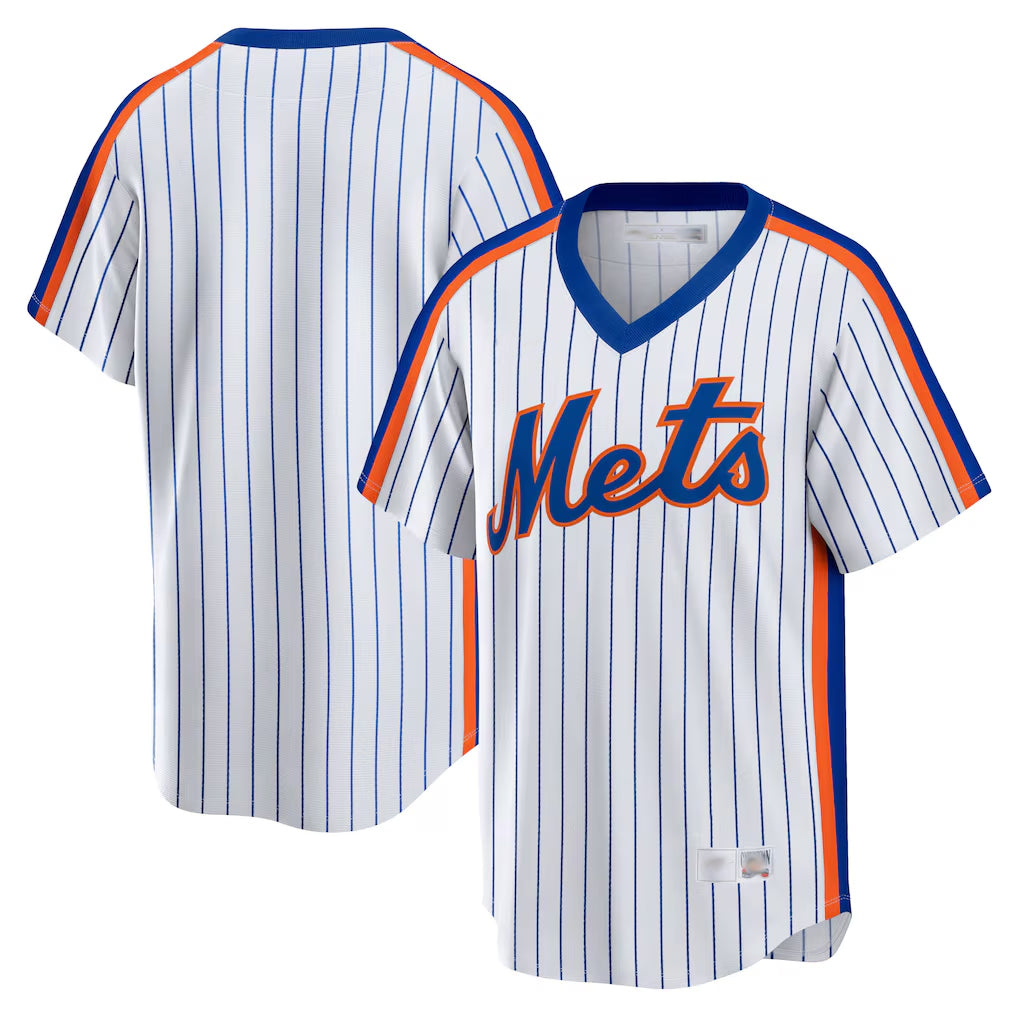 NY.Mets ## Mets Blank Player White Cooperstown Collection T-shirt Home Ddoa Stitched Jerseys