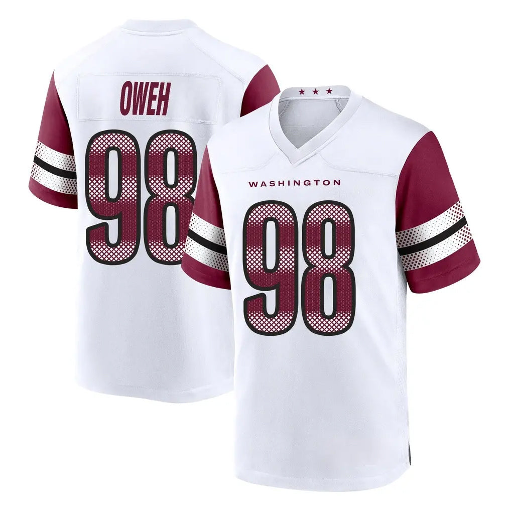 W.Commanders #98 Odafe Oweh Player White Game Home Ddoa Stitched Jerseys