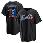 NY.Mets #19 Bo Bichette Player Black Replica Home Game Ddoa Stitched Jerseys