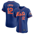 NY.Mets #12 Francisco Lindor Player Royal Limited Elite Home Ddoa Stitched Jerseys