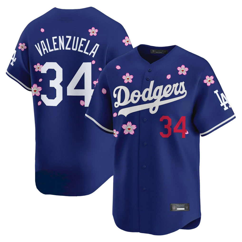 LA.Dodgers #34 Fernando Valenzuela Player Royal Tokyo Series Vapor Premier Limited Ddoa Stitched Jerseys
