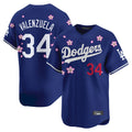 LA.Dodgers #34 Fernando Valenzuela Player Royal Tokyo Series Vapor Premier Limited Ddoa Stitched Jerseys