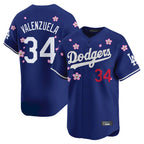 LA.Dodgers #34 Fernando Valenzuela Player Royal Tokyo Series Vapor Premier Limited Ddoa Stitched Jerseys