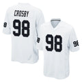LV.Raiders #98 Maxx Crosby Player White Home Game Ddoa Stitched Jerseys