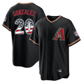 A.Diamondbacks #20 Luis Gonzalez Player Black USA 250 Fourth of July Game Home Ddoa250Ys Stitched Jerseys