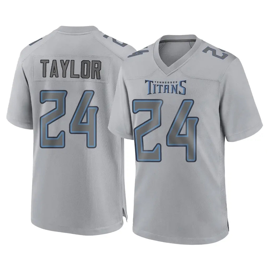 T.Titans #24 Alontae Taylor Player Gray Atmosphere Fashion Home Game Ddoa Stitched Jerseys
