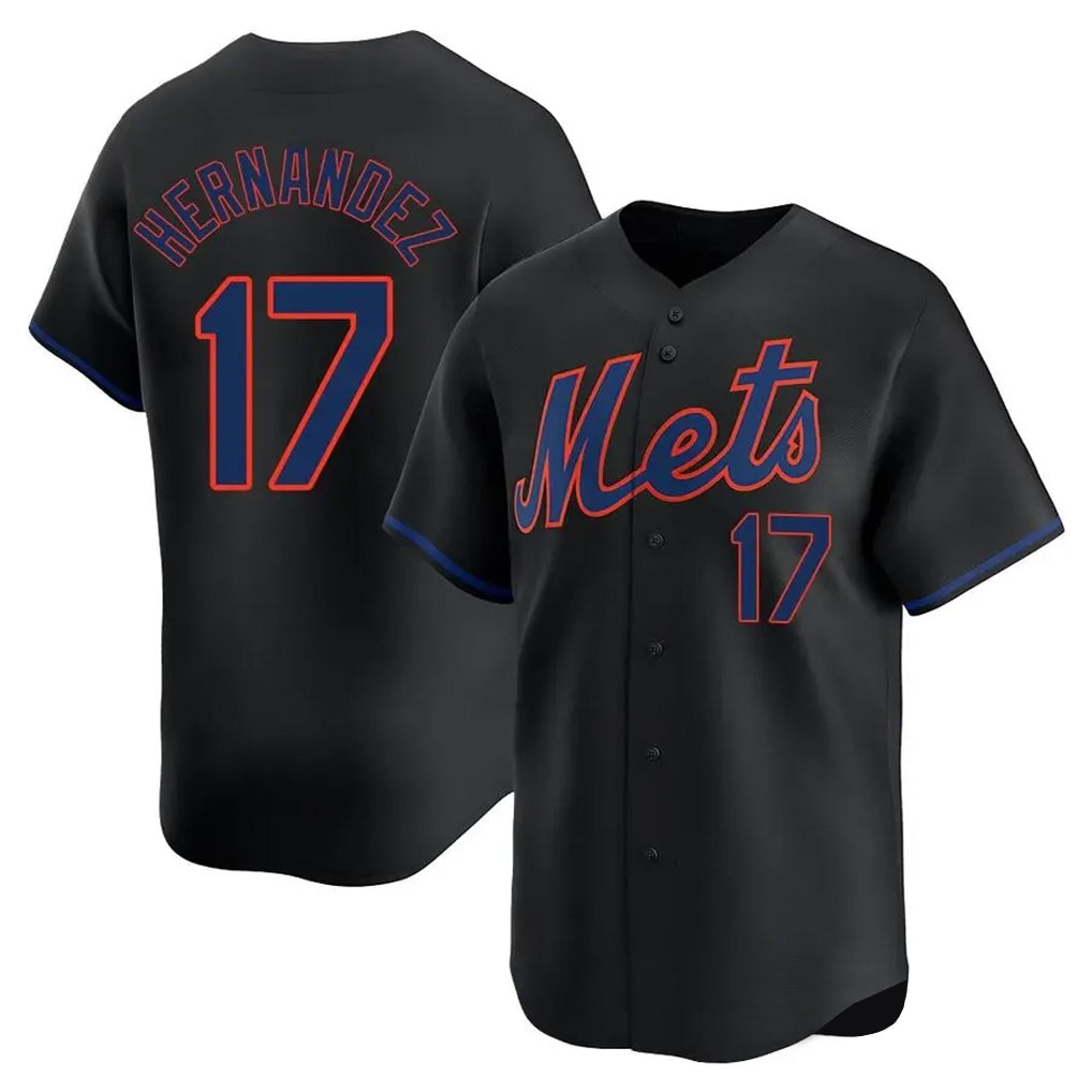 NY.Mets #17 Keith Hernandez Player Black Alternate Home Limited Ddoa Stitched Jerseys
